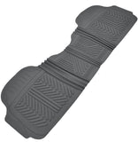 Motor Trend FlexTough Performance All Weather Rubber Car Floor Mats with Cargo Liner – Full Set Front & Rear Odorless Floor Mats for Cars Truck SUV, BPA-Free Automotive Floor Mats (Gray)