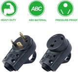 Livtor 30 Amp RV Plug RV Receptacle Camper Plug Replacement Male and Female Plug Set with an Easier Grip (55245)