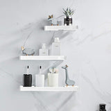 Bathroom Shelving Solution, Rectangular Tempered Glass Bathroom Shelf Wall Mounted, with aluminum frame, Shower Storage Organizer (Matte Silver)