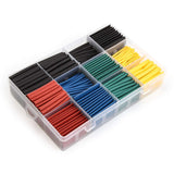 aeliussine 530pcs Heat Shrink Tubing Kit Shrink Wrap Insulation Shrinkable Tube Assortment Electronic Polyolefin Ratio 2:1 Wrap Wire Cable Sleeve Tubes Kit