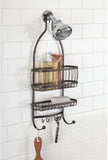 iDesign 61971 York Lyra Hanging Shower Organizer - 10" x 4" x 22", Bronze