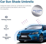 N/P Car Windshield Sun Shade UV Rays and Heat Sun Visor Protector Foldable Reflector Umbrella