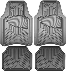 Armor All 78919 Heavy-Duty Rubber Trunk Cargo Liner Floor Mat Trim-to-Fit for Car, SUV, SUV and Trucks, Black