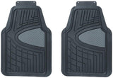 FH Group F11311GRAYBLACK Gray/Black Heavy Duty Tall Channel Rubber Floor Mats