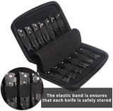 Pocket Knives Case, Folding Knives Display Case, Small Knife Storage Cases, Folding Knife Storage Box with 14 Slots, Hand Tools Case