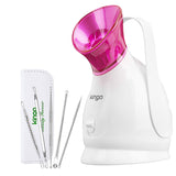 Facial Steamer Face Steamer  Hot Mist Skin Moisturizing Opening Skin Pores Removing Blackhead Home SPA 5PCS Skin Care Kit