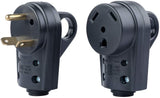 Livtor 30 Amp RV Plug RV Receptacle Camper Plug Replacement Male and Female Plug Set with an Easier Grip (55245)