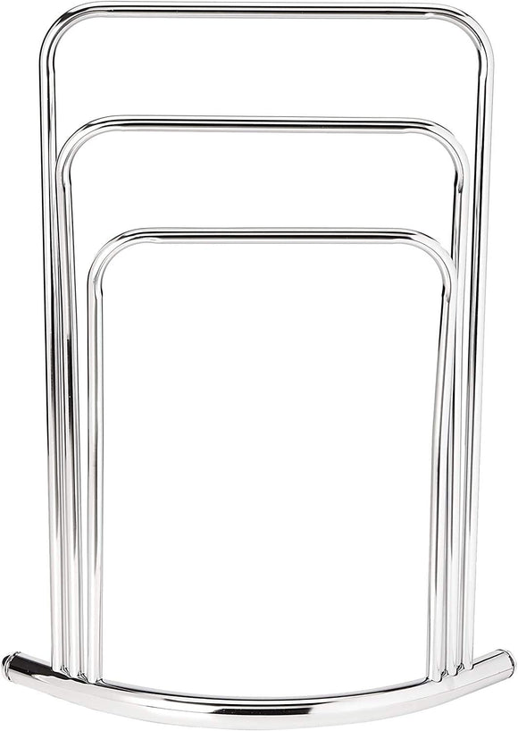 King's Brand Chrome Finish Towel Rack Stand