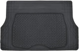 Motor Trend Original FlexTough Black Rubber Car Floor Mats with Cargo Liner - All Weather Automotive Floor Mats, Heavy Duty Trim to Fit Design, Odorless Floor Liners for Cars Truck Van SUV