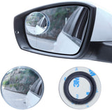 LivTee Blind Spot Mirror, 2" Round HD Glass Frameless Convex Rear View Mirror with wide angle Adjustable Stick for Cars SUV and Trucks, Pack of 2