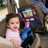 Mom's Besty Car Back Seat Organizer for Kids and Toddlers - Touch Screen Tablet Holder for Android & iOS Tablets - Multipurpose Use as Auto Seat Back Protector, Kick Mat, Car Organizer