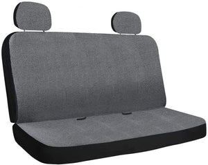 GIANT PANDA Seat Covers for Trucks Chevy Silverado,Dodge Ram,Ford F-Series. High Back Front Seat Cover for Pickup and Trucks with Built in Seat Belts,Black and Grey