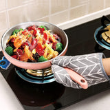 WinChange Oven Mitts and Potholders BBQ Gloves-Oven Mitts and Pot Holders with Recycled Cotton Infill Silicone Non-Slip Cooking Gloves for Cooking Baking Grilling (4-Piece Set,Grey)