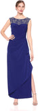 Women's Long Column Dress with Sweetheart Neck (Petite and Regular)