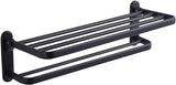 Towel Rack | Two Installation Modes - Tray Or Mobile Drying Bar | Stainless Steel | Wall Mounted | 6 Horizontal Bars | (Chrome)