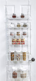 Smart Design Over The Door Adjustable Pantry Organizer Rack w/ 6 Adjustable Shelves - Large 58 Inch - Steel Construction w/ Hooks & Screws - for Cans, Food, Misc. Item - Kitchen [White]