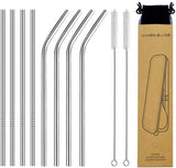 EINFAGOOD Kitchen Organizer Bundle I 1 Set of Drinking Straws with 8 Pack & 2 Over the Cabinet Door Organizer Holder