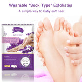 Foot Peel Mask 3 Pack， Exfoliator Peel Off Calluses Dead Skin Callus Remover，Baby Soft Smooth Touch Feet-Men Women (Lavender)