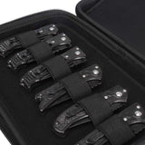 Pocket Knives Case, Folding Knives Display Case, Small Knife Storage Cases, Folding Knife Storage Box with 14 Slots, Hand Tools Case