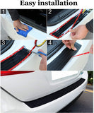 Goodream Rear Bumper Protector Guard Universal Black Rubber Scratch-Resistant Trunk Door Sill Protector Exterior Car Accessories, Easy D.I.Y (35.8Inch)