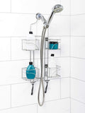 Zenna Home Expandable Over-The-Shower Caddy, Chrome