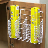 Home Basics Organizer Rust Resistant, Perfect for Food Storage, Silver Foil, Wax Paper, Sandwich Bags, Plastic Wrap-Mounts