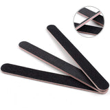 Nail File 10 PCS Professional Double Sided 100/180 Grit Nail Files Emery Board Black Manicure Pedicure Tool and Nail Buffering Files