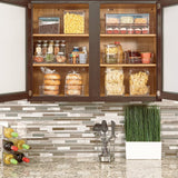 iDesign Linus Linus Plastic 3-Tier Spice Rack, Stadium Organizer Rack for Kitchen Pantry, Cabinet, Countertops, Bathroom, Desk, Clear