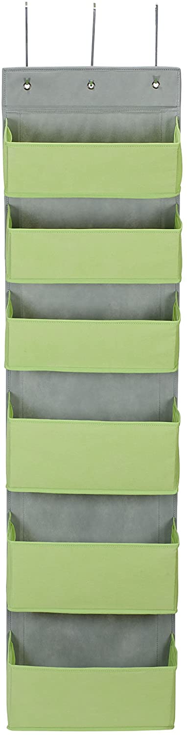 Household Essentials 2167-1 Over-the- Over-the-Door Organizer, Green