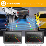 7 inch Vehicle Backup Camera and Monitor Kit,HD 1080P Rear View Camera Monitor,Back Up Camera for Car,Truck,Pickup Truck,SUV,Minivan and Sedans,IP 68 Waterproof and Nice Night Vision Reverse Camera