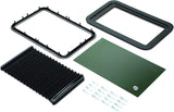 Lippert Components 806621 Thin Shade Complete Window Kit for RV Entry Doors, Black