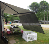 leaveshade RV Awning Sunshade Screen ● Tentproinc 10'X12'3''- Black Mesh Sun Shade ● Block Patio Front Sun Light ● Motorhome Camping Trailer UV Sunblocker ● Canopy Sunscreen-3 Years Lasting