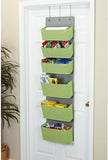 Household Essentials 2167-1 Over-the- Over-the-Door Organizer, Green