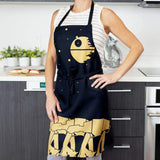 OFFICIAL Star Wars Kitchen Apron | Features the Death Star and AT-AT Walkers | Perfect Kitchen Accessory & Décor