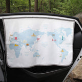 Magnetic Car Sun Shade Curtain for Side Window Baby Kids Children Sunshade Protector Protects from Sun Glare Heat Blocks UV Rays Glare Car Interior Sun Blocker Blind (Dinosaur)