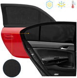 Car Window Shade, Upgraded Breathable Mesh Car Rear Side Window Sunshades Protect for Baby Kids from the Sun Universal Fit for Most of Cars SUV MPV Road Travel Accessories, Black, 2 Pack (Universal)