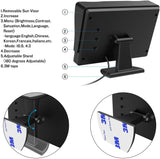 Backup Camera Monitor, 4.3 Inch TFT LCD Color Display Rear View Camera Monitor with High Resolution, Esky 180° Adjustable Monitor Screen for Vehicle Backup Parking, Car, Truck Pickup, Tractor Cameras