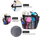 Attmu Mesh Shower Caddy Basket for College Dorm Room Essentials, Hanging Portable Tote Bag Toiletry for Bathroom Accessories