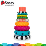 Stacks of Circles Stacking Ring STEM Learning Toy, 9 Piece Set, Age 6+ Months