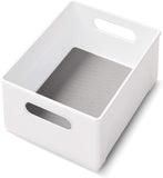 Copco Cabinet Storage Bin, 10-Inch, White