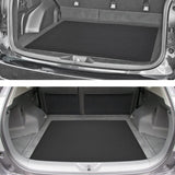 Heavy Duty 5pc Front & Rear Rubber Mats w/Trunk Liner - All Weather Protection - Universal Car Truck SUV - Black