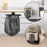 Plastic Bag Holder Over The Cabinet Door Pantry Door Garbage Trash Bags Rack for Grocery Kitchen