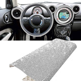 YGMONER Bling Crystal Rhinestone DIY Car Decoration Sticker, Available in Eleven Colors! 9.4 x 7.9'' (Light Black)