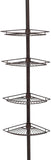 Zenna Home Shower Tension Pole Caddy, Oil Rubbed Bronze