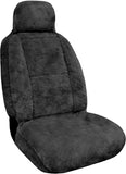 Eurow Sheepskin Seat Cover, 56 by 23 Inches, Gray