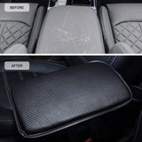 Auto Center Console Cover Pad for Most Vehicle/SUV/Truck/Car, Waterproof Car Armrest Seat Box Cover Protector, Universal Fit (Black)