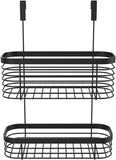 Lilimpact Metal Over the Cabinet Kitchen Storage Organizer Basket for Kitchen Pantry- Large, Black (Black)