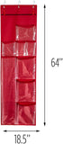 Honey-Can-Do SFT-08359 Red Over The Door Gift Wrap Organizer