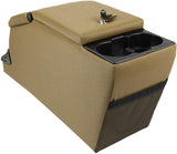 RAMPAGE PRODUCTS 31617 Deluxe Locking Center Console for 1976-1983 Jeep CJ & Wrangler YJ, Spice Denim, Denim Spice