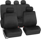 FH Group FB083GRAY115 Full Set Seat Cover (Neoprene Waterproof Airbag Compatible and Split Bench Gray)